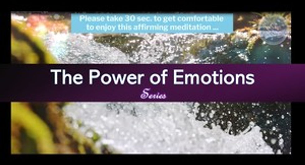 The Power of Emotions Affirming Meditation: Water Wash Video